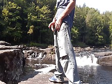 Edging Standing On A Rock At The Sight Of Everyone #5 (With Cumshot)