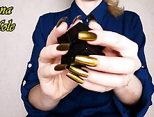 Hands Fetish Golden Manicure