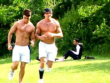 Having A Football Practice While Being Topless Made Two Jocks Crave Each Other