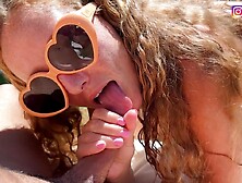 Vestida con FREUTOY en el jardín, para guardar el creampie en mi culo!