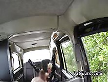 Busty Blonde Inked Brit Fucks In Cab