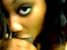 Meaty black step sister babysits a lil d