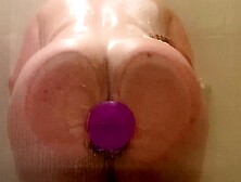 Big Ass Anal Shower Dildo Masturbation