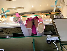 Super sexy step daughter secretly watching secretly watching web camera upskirt at work