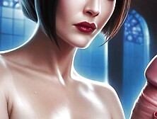 Ada Wong Sitting And Cum On Her Cock - HentaiJOI