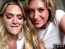 Lesbian Step Sisters Savvy Suxx Addison Vodka Experiment with Penis