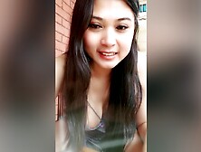 Indonesian Girl Exhibitionist, Masturbate Getting Pussy Wet Outdoor