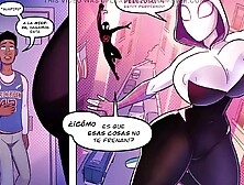 Miles Morales Sucks Gwen's Tits And Then Fucks Her Hard - Spiderman Hentai