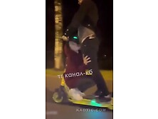 E-Scooter blowjob in public