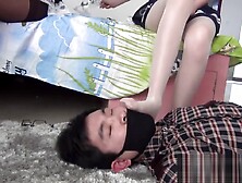 Bunch Of School Girls Decide Top Play With A Boy Rug (18+)