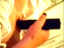 My sleazy talking housewife cums with sex toy