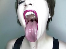 Her Tongue Is A Really Weird Color Yet Strangely Arousing