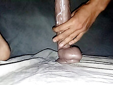 Twink Testing Huge 2. 5 Inch Diameter Dildo