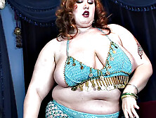 Deep-Cleavaged Dancer