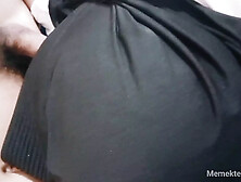 In a sponge and in a beautiful hijab girl