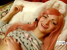 DATEZONE - Amateurs teeny with amazing long orange hair poked in amateur POINT OF VIEW