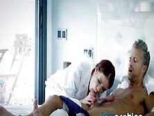 Redhead Lady Doctor Bailey D Rides Her Patients Hard Dick (Lovenia Lux)