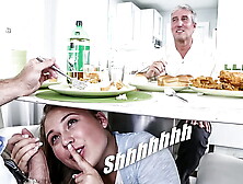 DFMD - Blonde Teeny PAWG Alyssa Cole Gets Her Way With Mature Friend