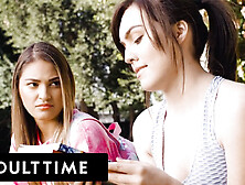 La Estudiante Universitaria Freya Se Enamora De Su Tímida Tutora Lesbiana,  Gizelle.