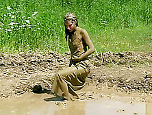 Mud Bath Long Dress Girl Formalwam