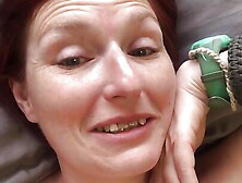 Sexy mom tries to keep her moaning down so she isn't caught again