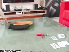 Cuckold Husband Loses His Teen Wife Tight Pussy In Poker To His Best Friend