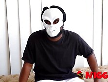 Aska tries the defiance of a BLIND BANG: Will this babe love our two EBONY STUDS?