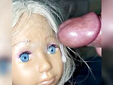 Smelly secondhand store hairdresser doll cumshot
