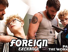 Foreign Exchange - Part 2 - Heath Teaches Noah Workout Tips,  But Oh No,  Noah Needs A Massage.  Lower.  Right There.  Deep.