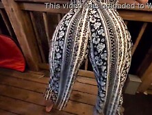 wench grinds her petite booty on hard dick outside