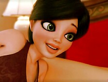 FUTA step Mommy Blows Tiny Daughter - CG Family Sex (ENG Voices)