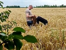 Blonde Cowgirl Gets Creampied in the Field