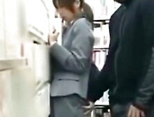 office lady fucked by amateur in bookstore