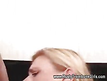 Hot Blonde Enjoys Licking Cock And Ass