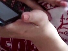 Cute Japanese satisfies her needs with toys on hidden cam