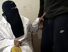 Shy boy is SHOCKED when muslim nurse touches his cock