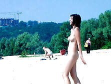 Hot nudist teen filmed by voyeur