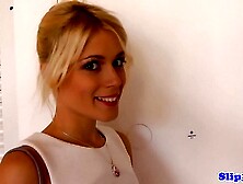 Classy eurobabe swallowing on pensioners rod