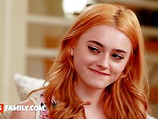 Tiny teen Gracey Snow jerks off stepdad's rod and screws him hard with her wett snatch