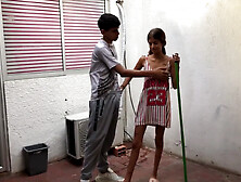 I Aid My Stepsister With The Cleaning Of The Abode And We End Up Badly - We Bang Indeed Well