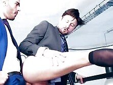 Sexy Drew Dixon Rides The Thick Cock Of Suited Pol Dixon In The Office