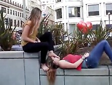 Lesbian Public Foot Worship