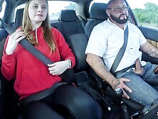 German Real Redhead Ginger Teen eighteen with pale Skin suprised old Chap with Screw after lost wager with Classmate