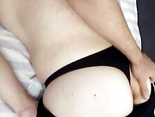 She likes booty rubs,  Cutie dark asshole into thongs