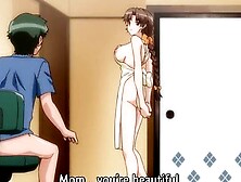 Hentai - Mother Catches Her Stepson Jerking Off [Uncensored] [Subtitled]