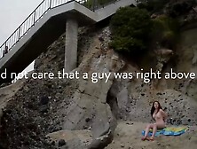 Beach exhibitionist gets caught