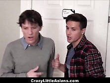 Slim chinese 19 Yo Pizza Delivery sluts Ember Snow Stuck Into