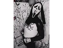 Ghostface Masturbating in Shower Horror Porn