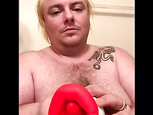 New Toy Gives Ftm Guy Moaning Orgasms On Bathroom Floor