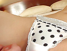 Cute Polka Dot Lingerie On His Hardcore Japanese Slut